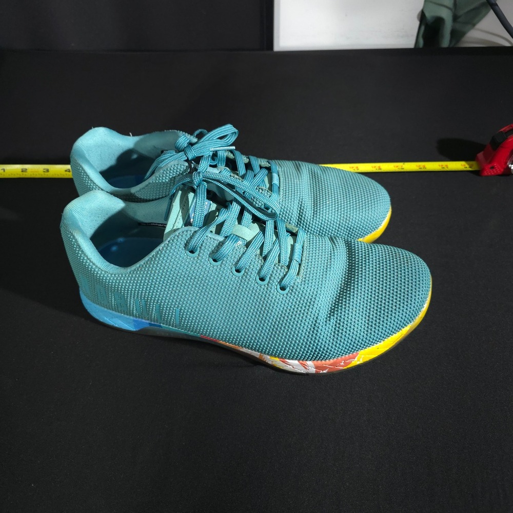 NOBULL Trainer Mens 12 Teal Multi SuperFabric Low Top Cross Training Shoes